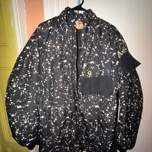 Stylish Black and White Patterned Jacket